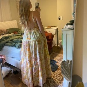 NWT Free People Park Slope Floral Maxi Dress